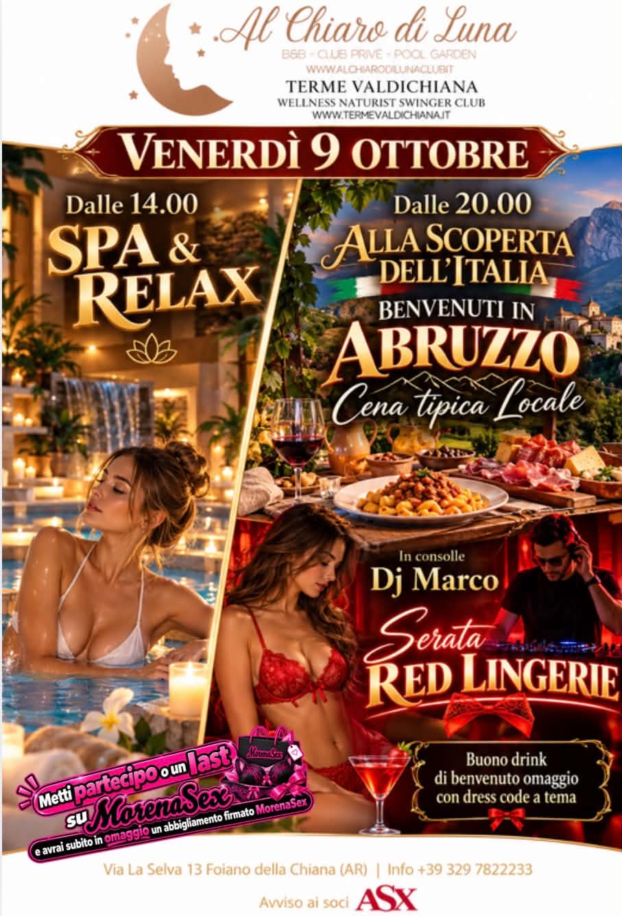 ALLA SCOPERTA DELL’ITALIA – ABRUZZO RED LINGERIE NIGHT ❤️🔥