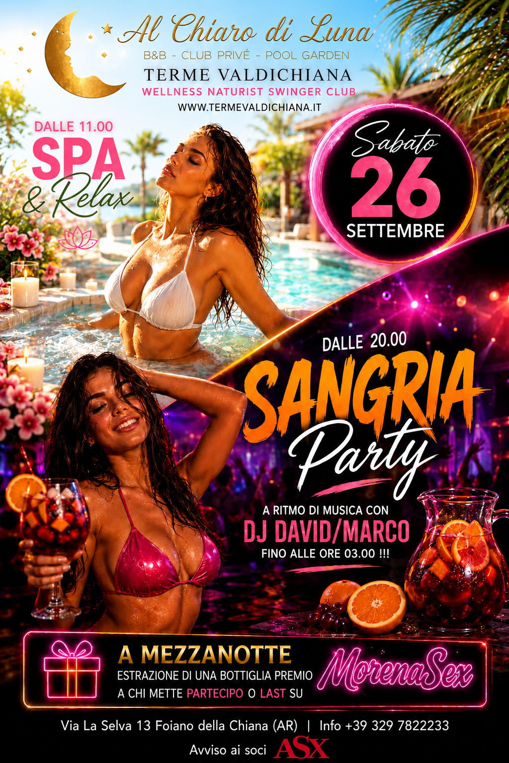 spa & relax 💦🌴– sangria party 🍊🍓
